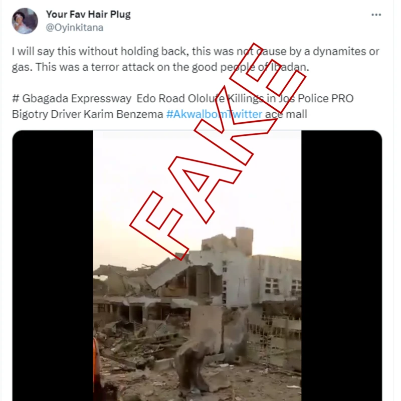 Ibadan Explosion, Fake News on Bodija Explosion, Ibadan