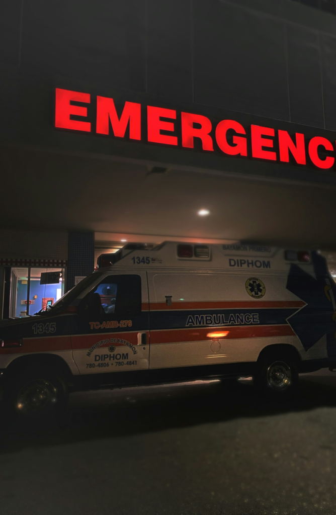 Emergency Service Ambulance at the Ibadan explosion 