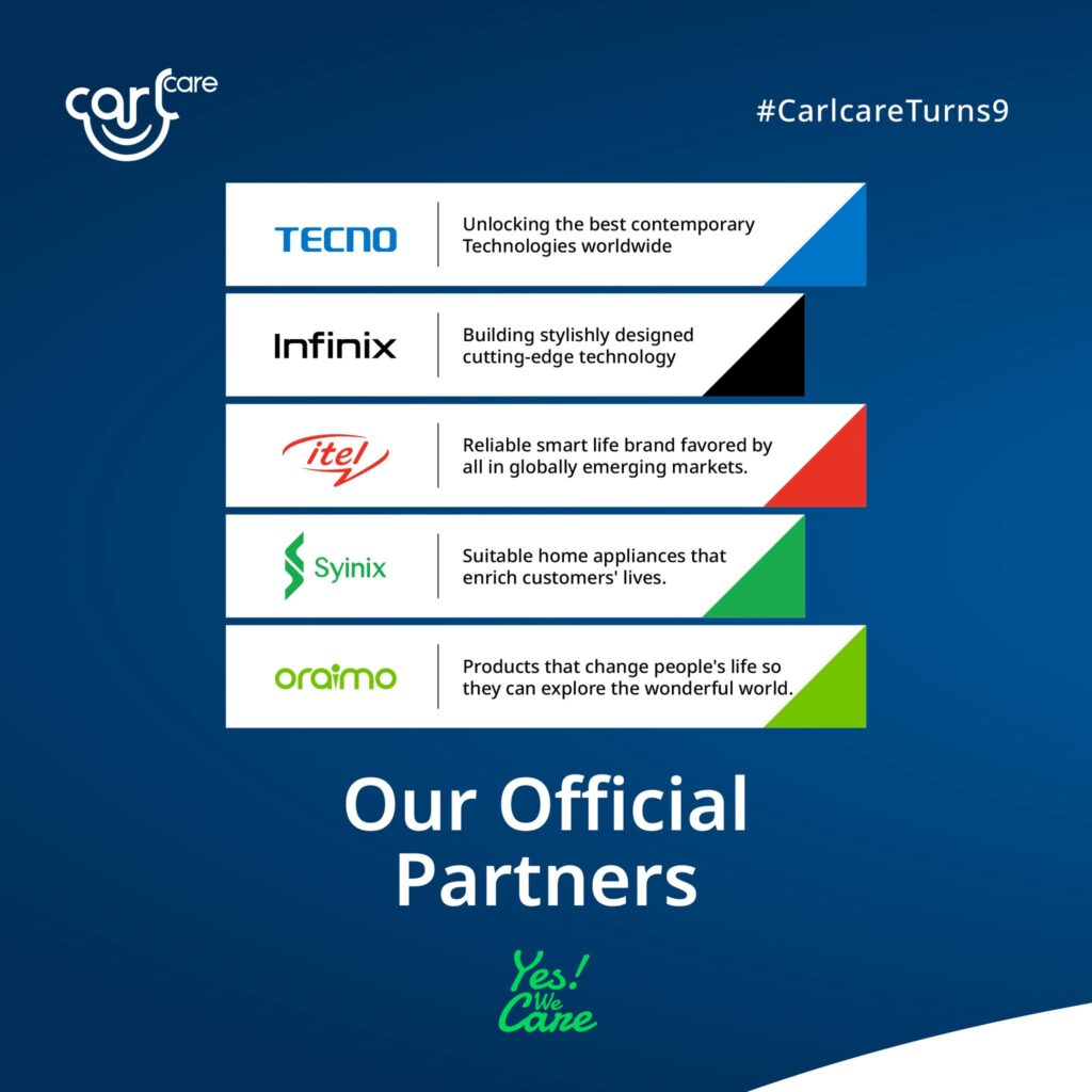 carlcare office in Ibadan, Itel, tecno, infinix, Syinix and oraimo office